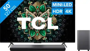 Coolblue TCL 50 QD Mini-led C61K (2025) + TCL S55H 2.1 Soundbar aanbieding