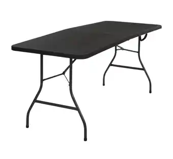ANWB Goliving Inklapbare Campingtafel 180x70x74cm Zwart XXL aanbieding