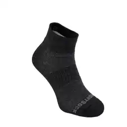 ANWB Wrightsock Coolmesh Merino Quarter sokken Donkergrijs Licht Grijs XXL aanbieding