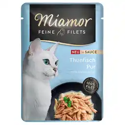 Zooplus 24x100g Miamor Fijne Filets in Saus Tonijn natvoer voor katten aanbieding