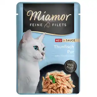 Zooplus 24x100g Miamor Fijne Filets in Saus Tonijn natvoer voor katten aanbieding