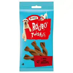 Zooplus 18 x 6 stuks Frolic Rodeo Twistos met rundvlees hondensnacks aanbieding