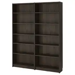 IKEA Donkerbruine billy boekenkast met meerdere planken aanbieding
