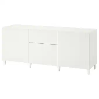 IKEA Een wit bestÅ dressoir met vierkante poten en verstelbare planken voor veelzijdige opslag aanbieding
