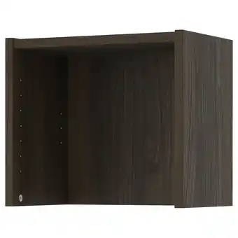 IKEA Donkerbruin billy kast, rechthoekig, houten, open aan de bovenkant aanbieding