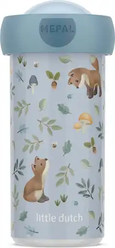 Intratuin Mepal drinkbeker Campus Forest Friends blauw 300 ml aanbieding