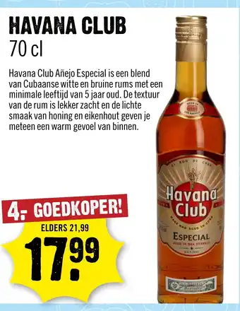Dirck 3 Havana club aanbieding