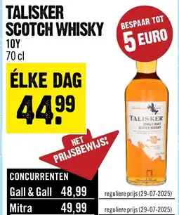 Dirck 3 Talisker scotch whisky aanbieding