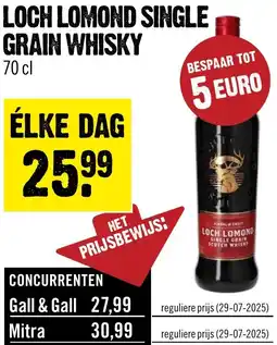 Dirck 3 Loch lomond single grain whisky aanbieding