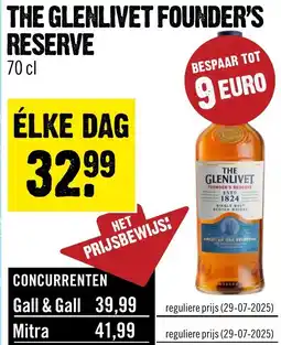 Dirck 3 The glenlivet founder's reserve aanbieding