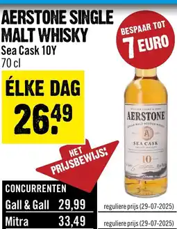 Dirck 3 Aerstone single malt whisky aanbieding
