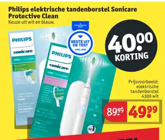 Kruidvat Philips elektrische tandenborstel Sonicare Protective Clean aanbieding