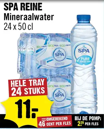 Dirck 3 SPA REINE Mineraalwater aanbieding