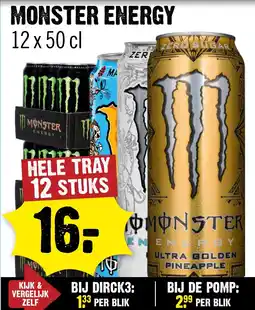 Dirck 3 Monster energy aanbieding