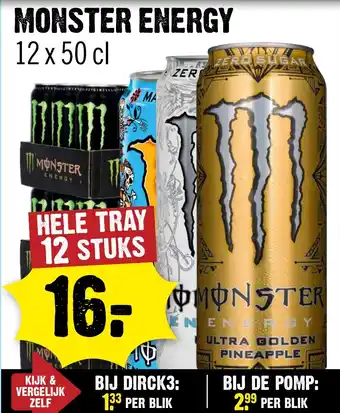 Dirck 3 Monster energy aanbieding