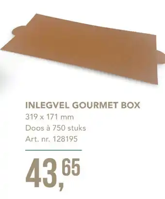 Bidfood Inlegvel Gourmet box 750st aanbieding