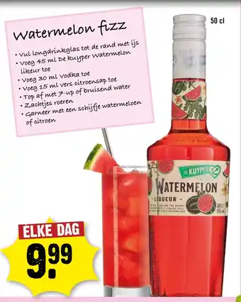 Dirck 3 Watermelon fizz DE kuyper aanbieding