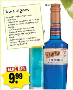 Dirck 3 De kuyper blue curaçao aanbieding
