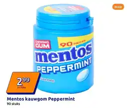 Action Mentos kauwgom Peppermint aanbieding