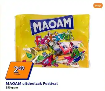 Action MAOAM uitdeelzak Festival aanbieding