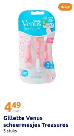 Action Gillette Venus scheermesjes Treasures aanbieding