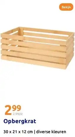 Action Opbergkrat aanbieding