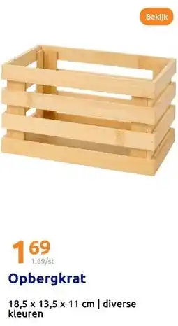 Action Opbergkrat aanbieding