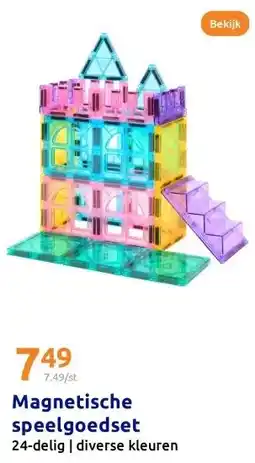 Action Magnetische speelgoedset aanbieding