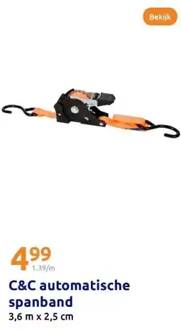 Action C&C automatische spanband aanbieding