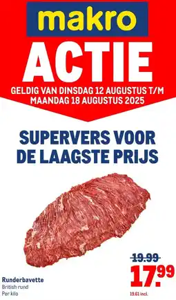 Makro Runderbavette aanbieding