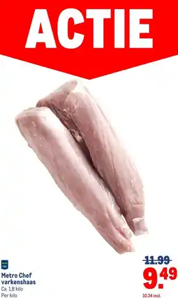 Makro Metro Chef varkenshaas aanbieding