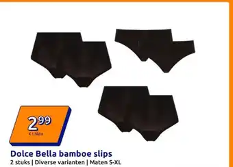 Action Dolce Bella bamboe slips aanbieding