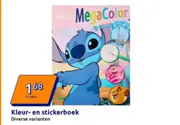 Action Kleur en stickerboek aanbieding