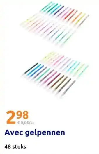 Action Avec gelpennen aanbieding