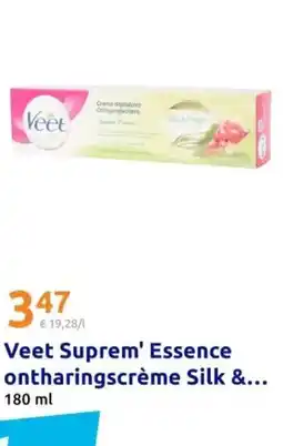 Action Veet Suprem' Essence ontharingscrème Silk aanbieding