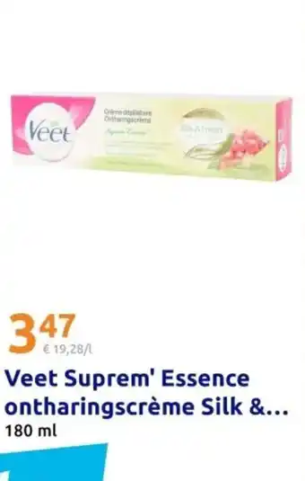 Action Veet Suprem' Essence ontharingscrème Silk aanbieding
