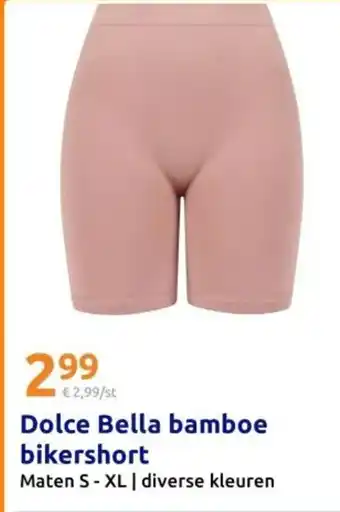 Action Dolce Bella bamboe bikershort aanbieding