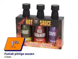 Action Funlab pittige sauzen aanbieding