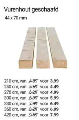 Inter Chalet Vurenhout geschaafd aanbieding