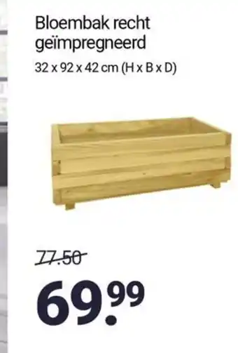 Inter Chalet Bloembak recht geïmpregneerd aanbieding