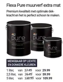 Inter Chalet Flexa Pure muurverf extra mat aanbieding