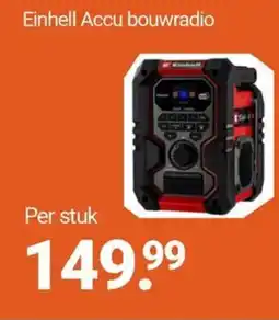 Inter Chalet Einhell Accu bouwradio aanbieding