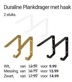Inter Chalet Duraline Plankdrager met haak aanbieding