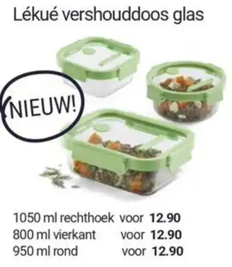 Inter Chalet Lékué vershouddoos glas aanbieding