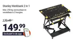 Inter Chalet Stanley Werkbank 2 in 1 aanbieding