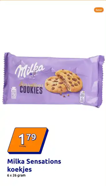 Action Milka Sensations koekjes aanbieding