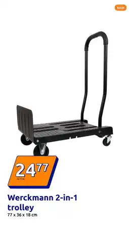 Action Werckmann 2 in 1 trolley aanbieding