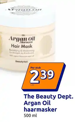 Action The Beauty Dept. Argan Oil haarmasker aanbieding