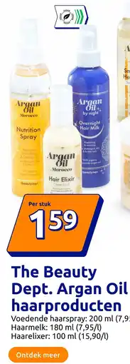Action The Beauty Dept. Argan Oil haarproducten aanbieding