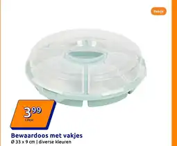 Action Bewaardoos met vakjes aanbieding